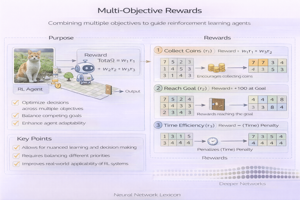 Multi-objective rewards for RL agents - Neural Networks Lexicon