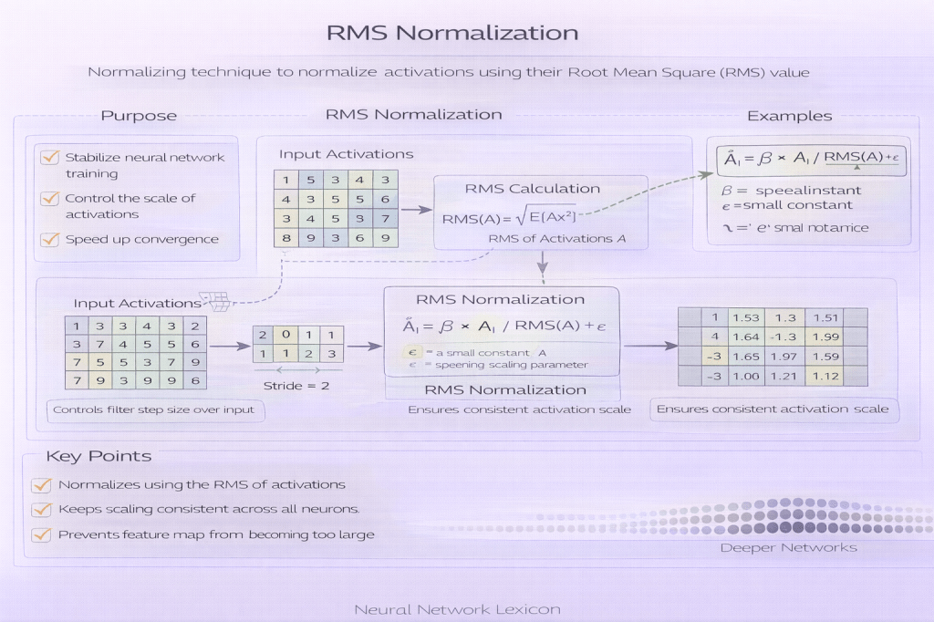 RMS Normalization - Neural Networks Lexicon