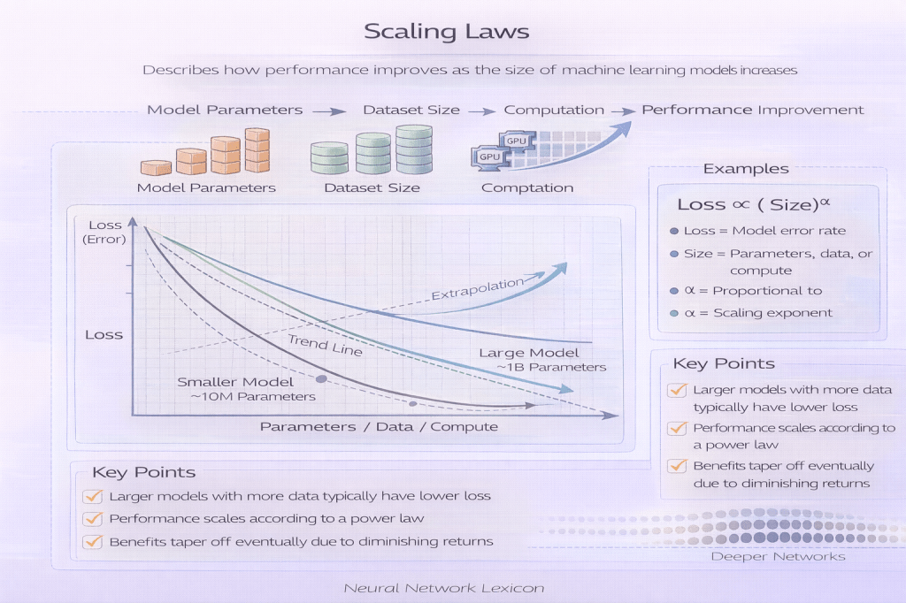 Scaling laws in machine learning - Neural Networks Lexicon