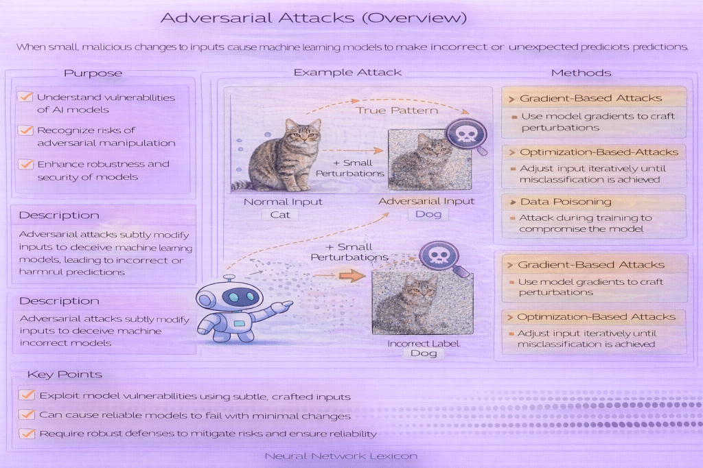 Adversarial attacks in machine learning overview - Neural Network Lexicon